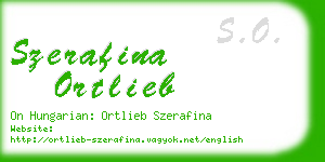 szerafina ortlieb business card